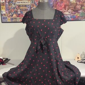 Chic Black and Red Ladybug Dress